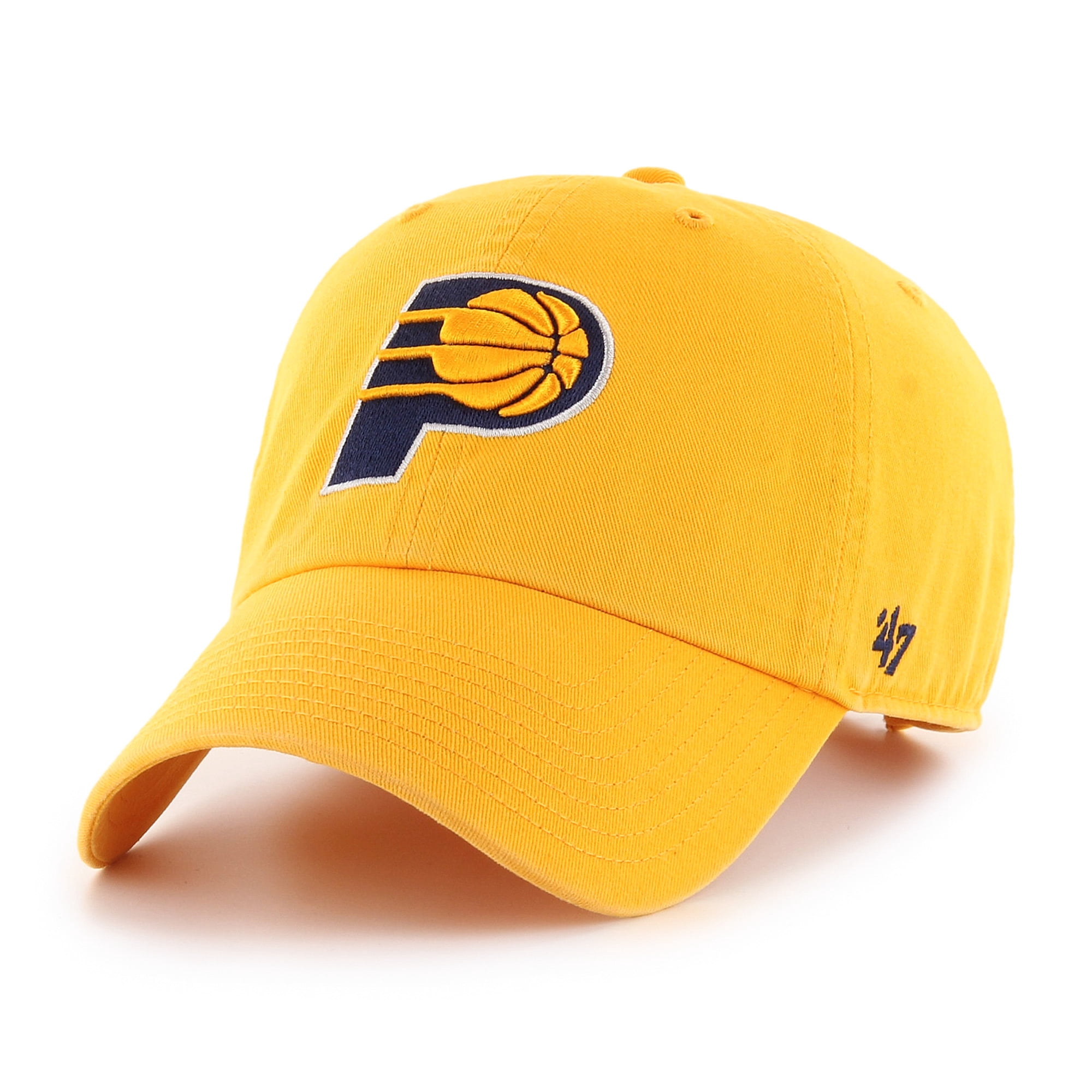 Men's '47  Gold Indiana Pacers Core Logo Clean Up Adjustable Hat