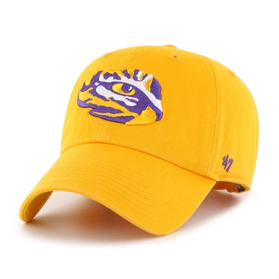 Men's '47  Gold LSU Tigers Clean Up Adjustable Hat