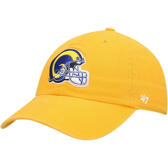 Men's '47 Gold Los Angeles Rams Clean Up Adjustable Hat