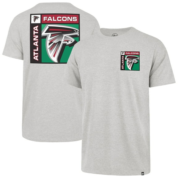 Men's '47  Gray Atlanta Falcons Chrome Plate Franklin T-Shirt
