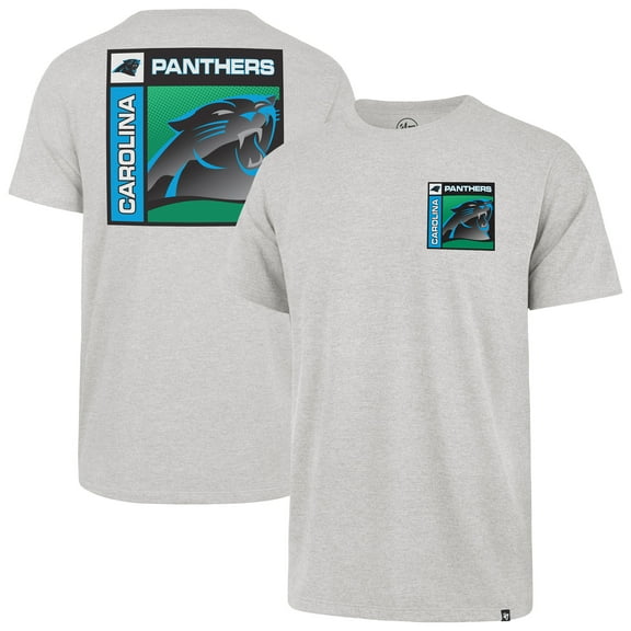 Men's '47 Gray Carolina Panthers Chrome Plate Franklin T-Shirt