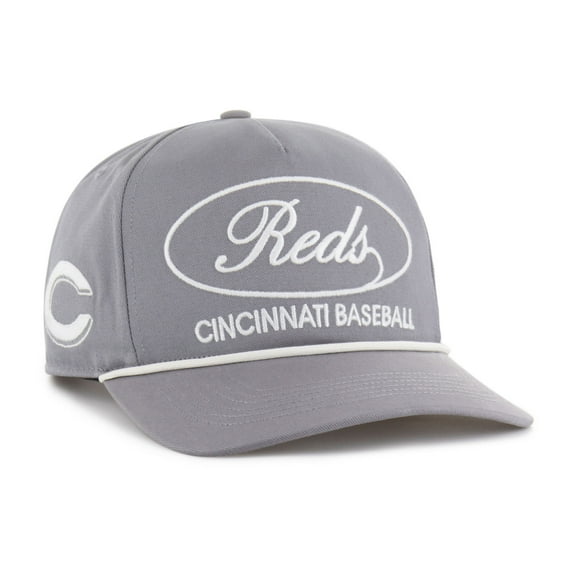 Men's '47 Gray Cincinnati Reds Foundational Hitch Adjustable Hat