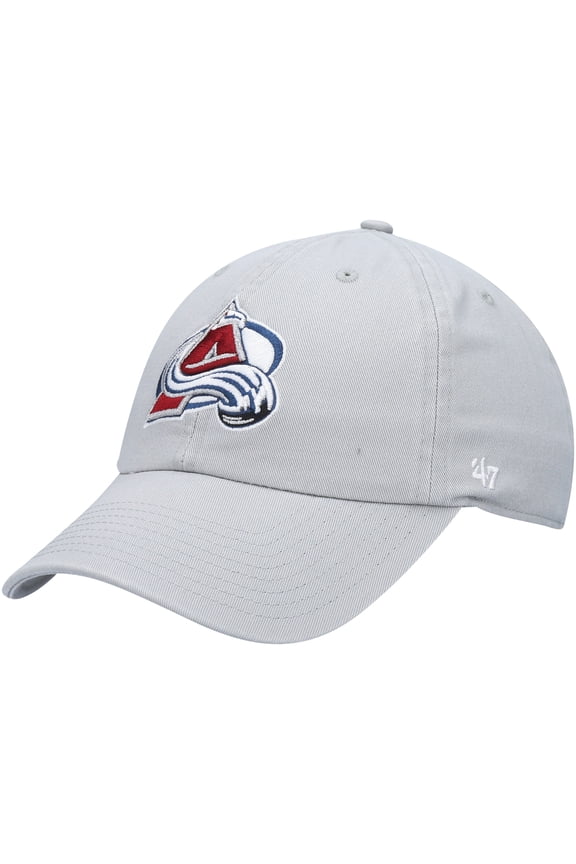 Men's '47 Gray Colorado Avalanche Clean Up Adjustable Hat