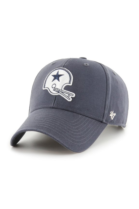 Men's '47 Gray Dallas Cowboys Legend Vintage Helmet MVP Adjustable Hat