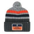 thumbnail image 1 of Men's '47 Gray Detroit Tigers Stack Cuffed Knit Hat with Pom, 1 of 2