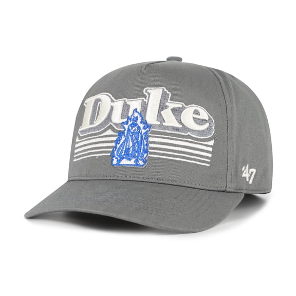 Men's '47  Gray Duke Blue Devils Script Fade Hitch Adjustable Hat