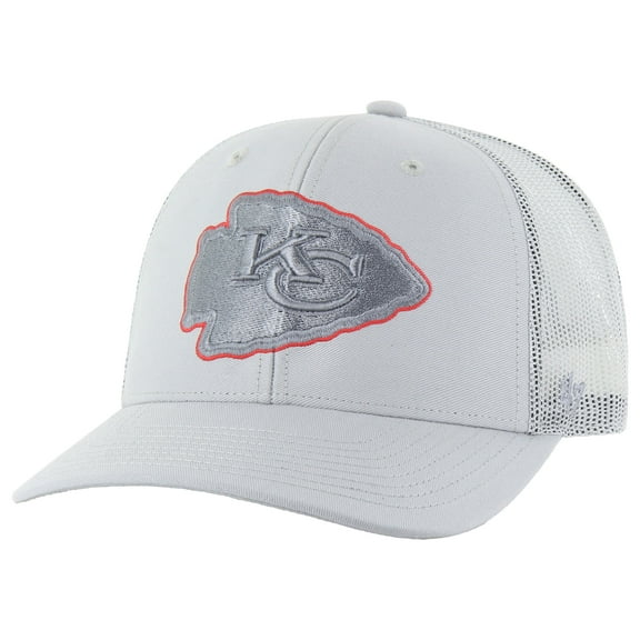 Men's '47 Gray Kansas City Chiefs Trucker Adjustable Hat