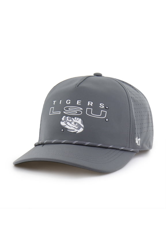 Men's '47 Gray LSU Tigers Forward Vent Hitch Rope Adjustable Hat