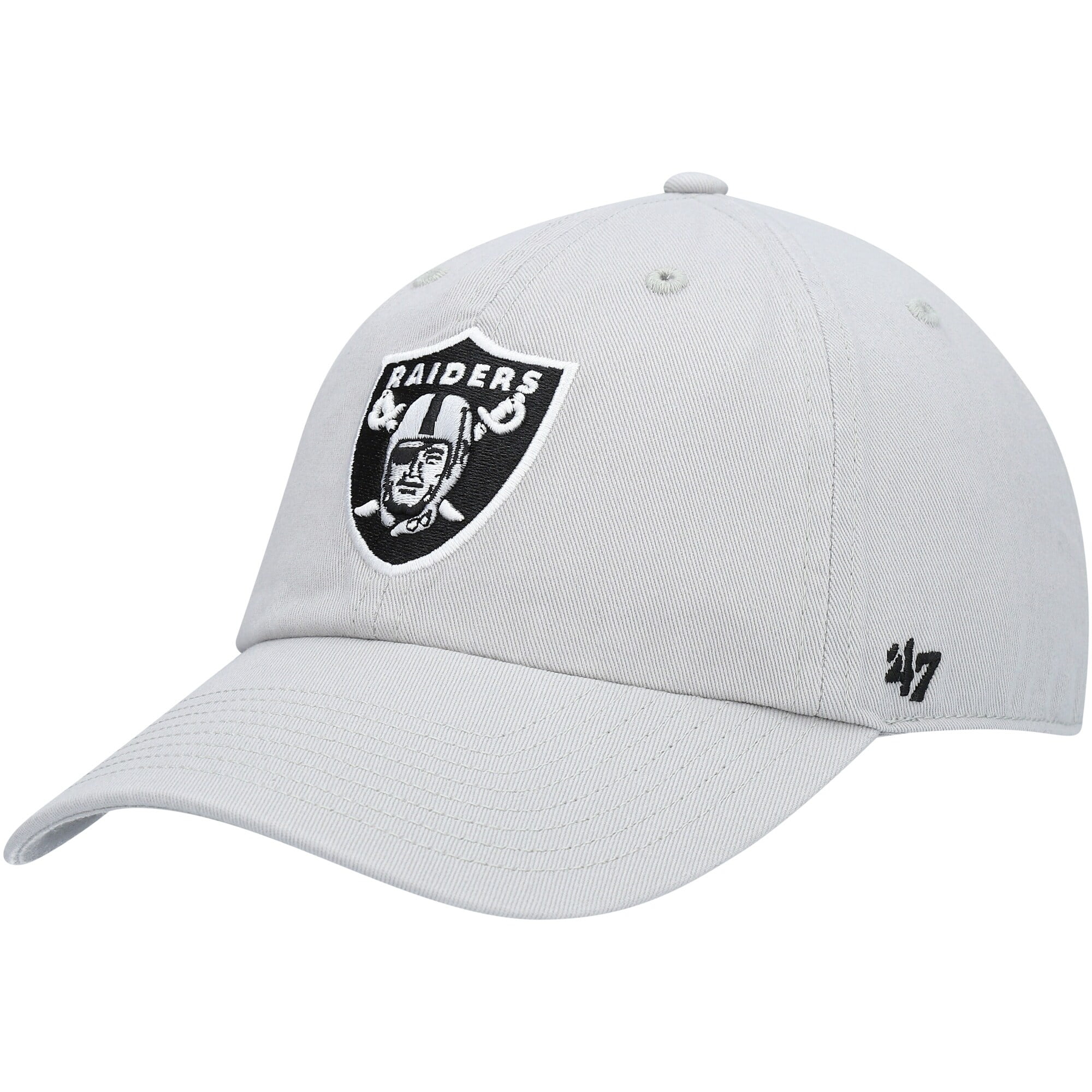 47 Men's Las Vegas Raiders White Script Clean Up Adjustable Hat