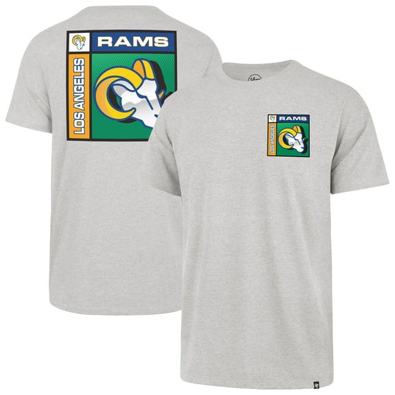 Men's '47  Gray Los Angeles Rams Chrome Plate Franklin T-Shirt
