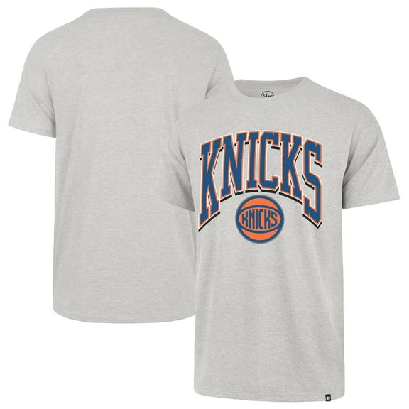 Men's '47 Gray New York Knicks Walk Talk Franklin T-Shirt