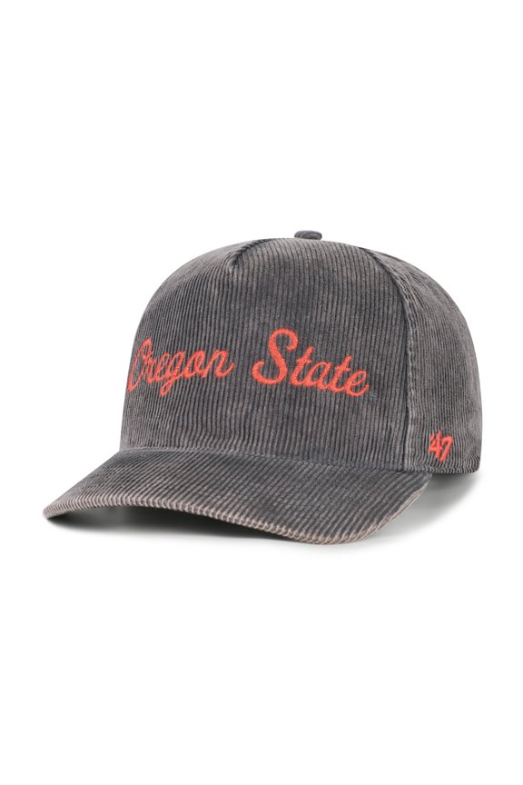 Men's '47 Gray Oregon State Beavers Reclaim Snow Wash Corduroy Hitch Adjustable Hat
