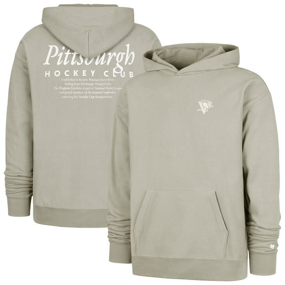 Men's '47 Gray Pittsburgh Penguins Foundation Pullover Hoodie