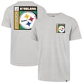 thumbnail image 1 of Men's '47  Gray Pittsburgh Steelers Chrome Plate Franklin T-Shirt, 1 of 3