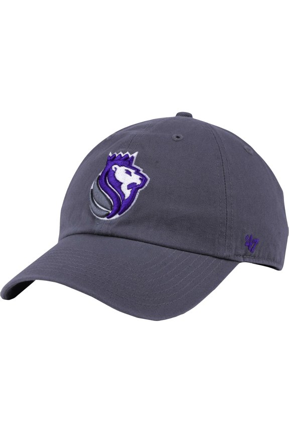 Men's '47 Gray Sacramento Kings Core Logo Clean Up Adjustable Hat