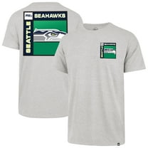Men's '47  Gray Seattle Seahawks Chrome Plate Franklin T-Shirt
