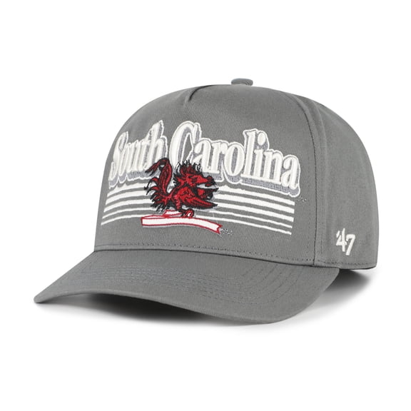 Men's '47 Gray South Carolina Gamecocks Script Fade Hitch Adjustable Hat