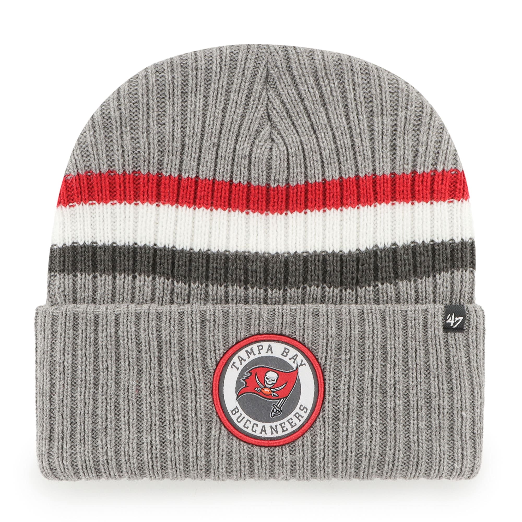 Men's '47 Gray Tampa Bay Buccaneers Highline Cuffed Knit Hat - OSFA 