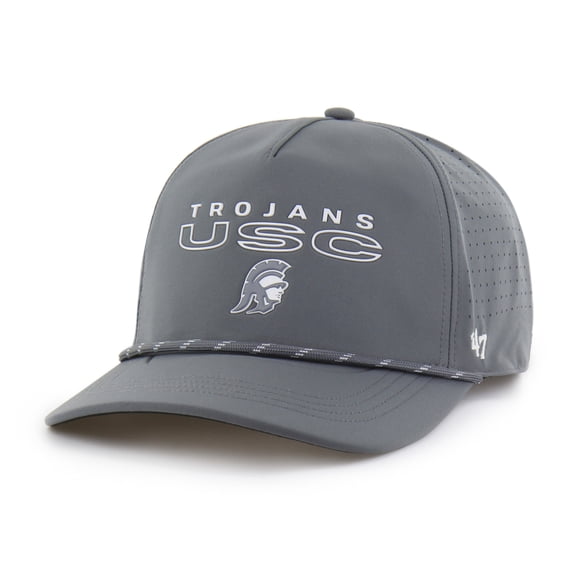 Men's '47 Gray USC Trojans Forward Vent Hitch Rope Adjustable Hat