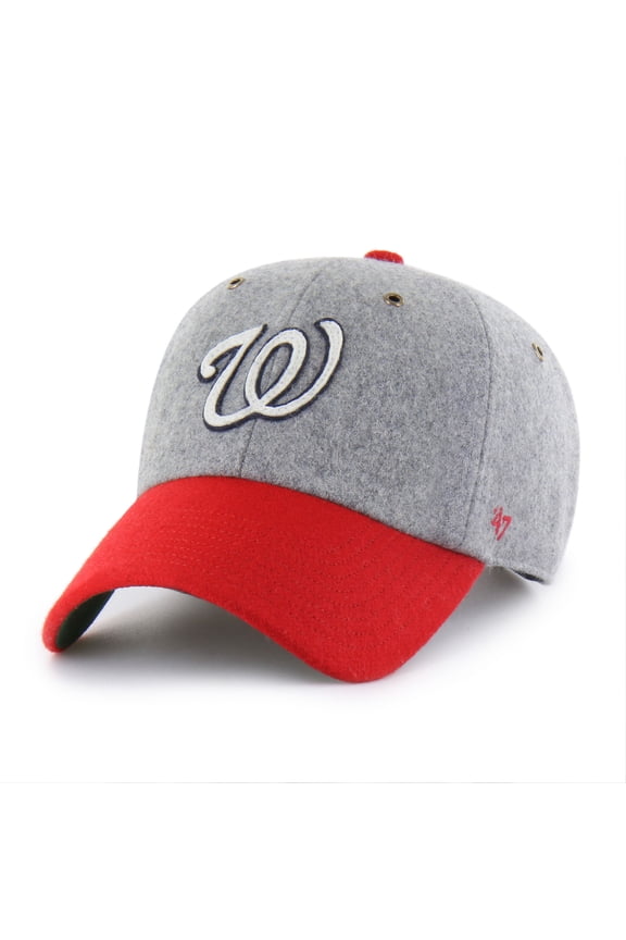 Men's '47 Gray Washington Nationals Golden Age Wool Clean Up Adjustable Hat