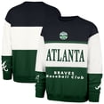 thumbnail image 1 of Men's '47  Green Atlanta Braves Tee Up Maximalist Fleece Sweatshirt, 1 of 3