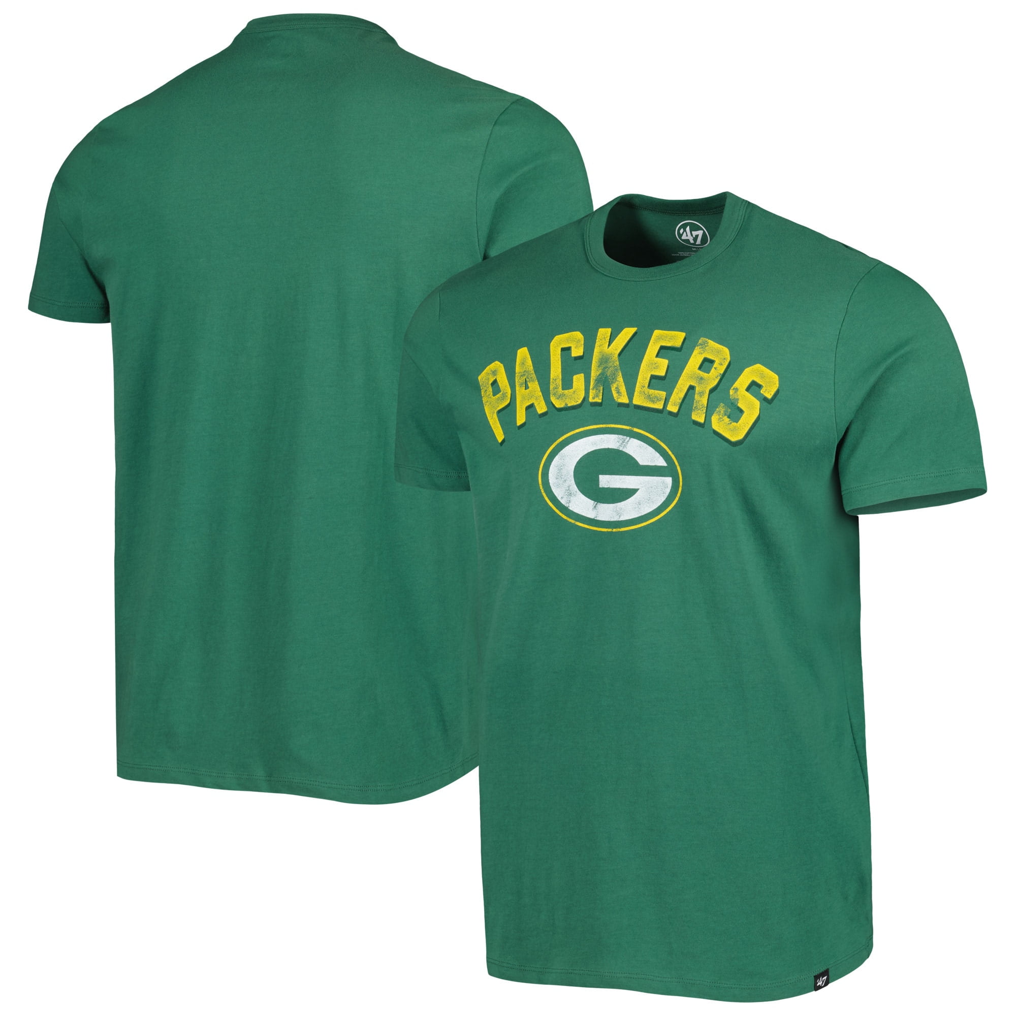 Men's '47 Green Green Bay Packers All Arch Franklin TShirt