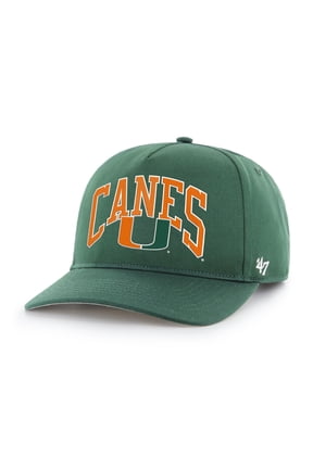 Men's '47 Green Miami Hurricanes Walk Tall Hitch Adjustable Hat