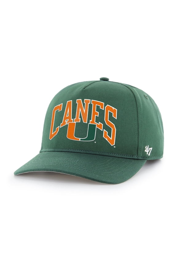 Men's '47 Green Miami Hurricanes Walk Tall Hitch Adjustable Hat