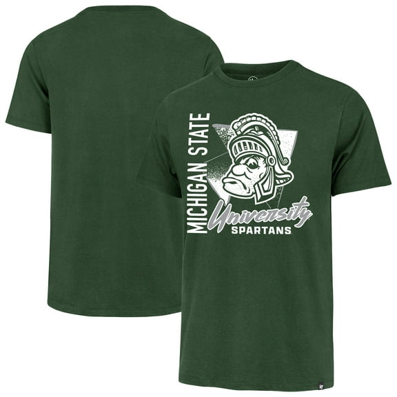 Men's '47 Green Michigan State Spartans Side Arm Franklin T-Shirt