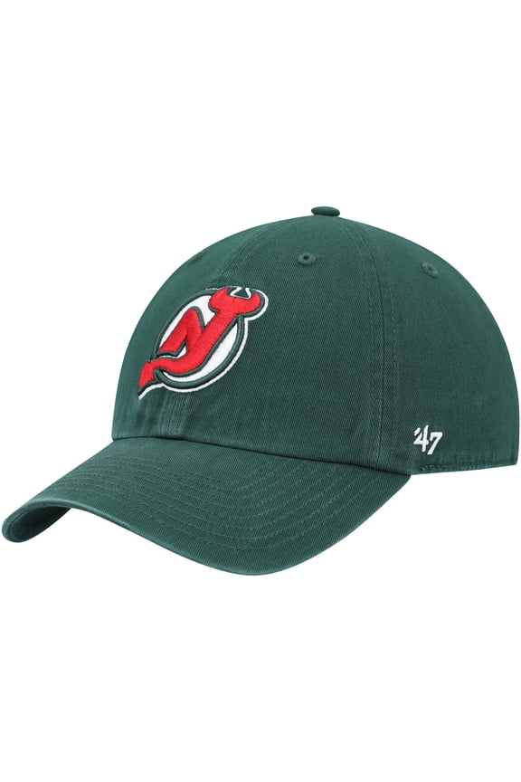 Men's '47 Green New Jersey Devils Clean Up Adjustable Hat