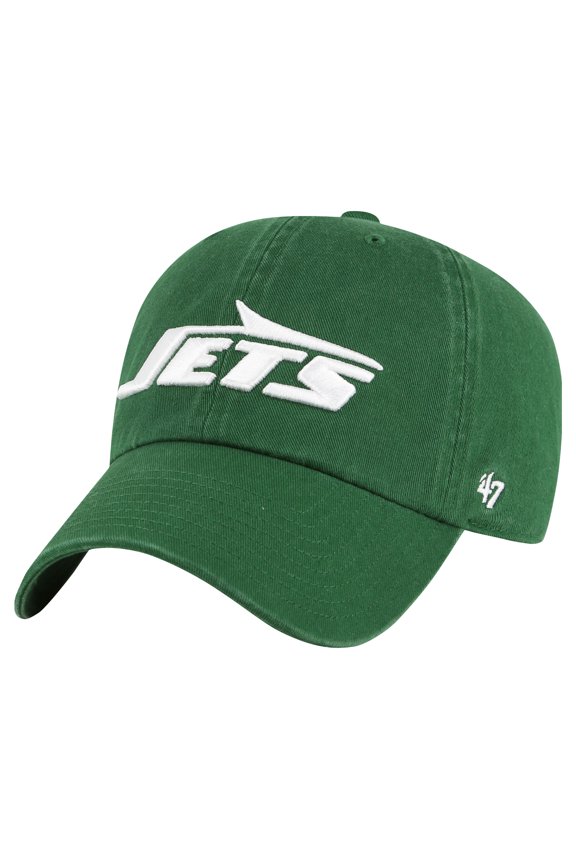 Men's '47 Green New York Jets Clean Up Team Script Adjustable Hat