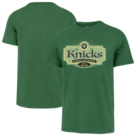 Men's '47  Green New York Knicks Lucky Team Franklin T-Shirt