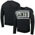 thumbnail image 1 of Men's '47 Heathered Black New Orleans Saints Bypass Tribeca Pullover Sweatshirt, 1 of 3