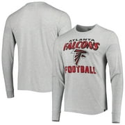 Men's '47 Heathered Gray Atlanta Falcons Dozer Franklin Long Sleeve T-Shirt