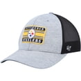 thumbnail image 1 of Men's '47 Heathered Gray/Black Pittsburgh Steelers Motivator Flex Hat, 1 of 4