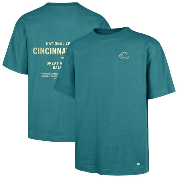 Men's '47 Hunter Green Cincinnati Reds Leon Foundation T-Shirt
