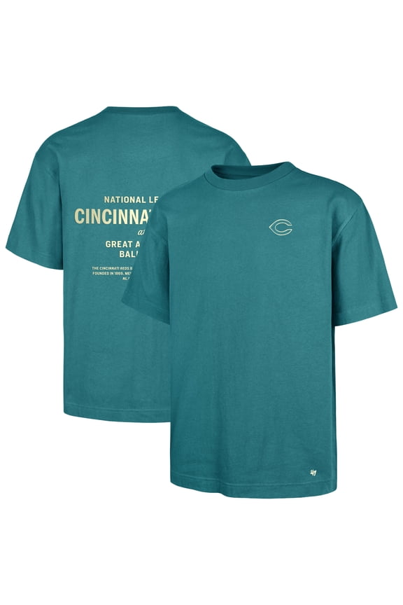 Men's '47 Hunter Green Cincinnati Reds Leon Foundation T-Shirt