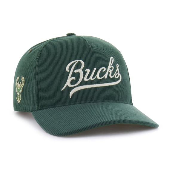 Men's '47 Hunter Green Milwaukee Bucks Golden Age Relaxed Corduroy Hitch Adjustable Hat