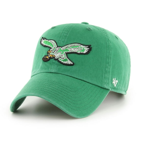 Men's '47 Kelly Green Philadelphia Eagles Clean Up Adjustable Hat