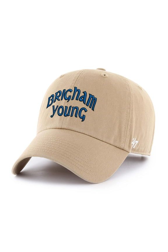 Men's '47 Khaki BYU Cougars Vault Clean Up Adjustable Hat