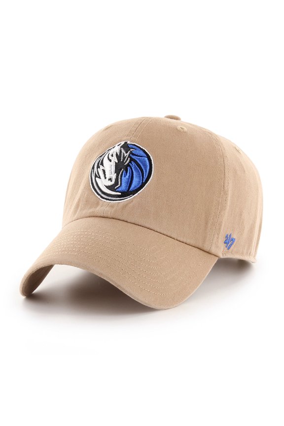 Men's '47 Khaki Dallas Mavericks Logo Clean Up Adjustable Hat