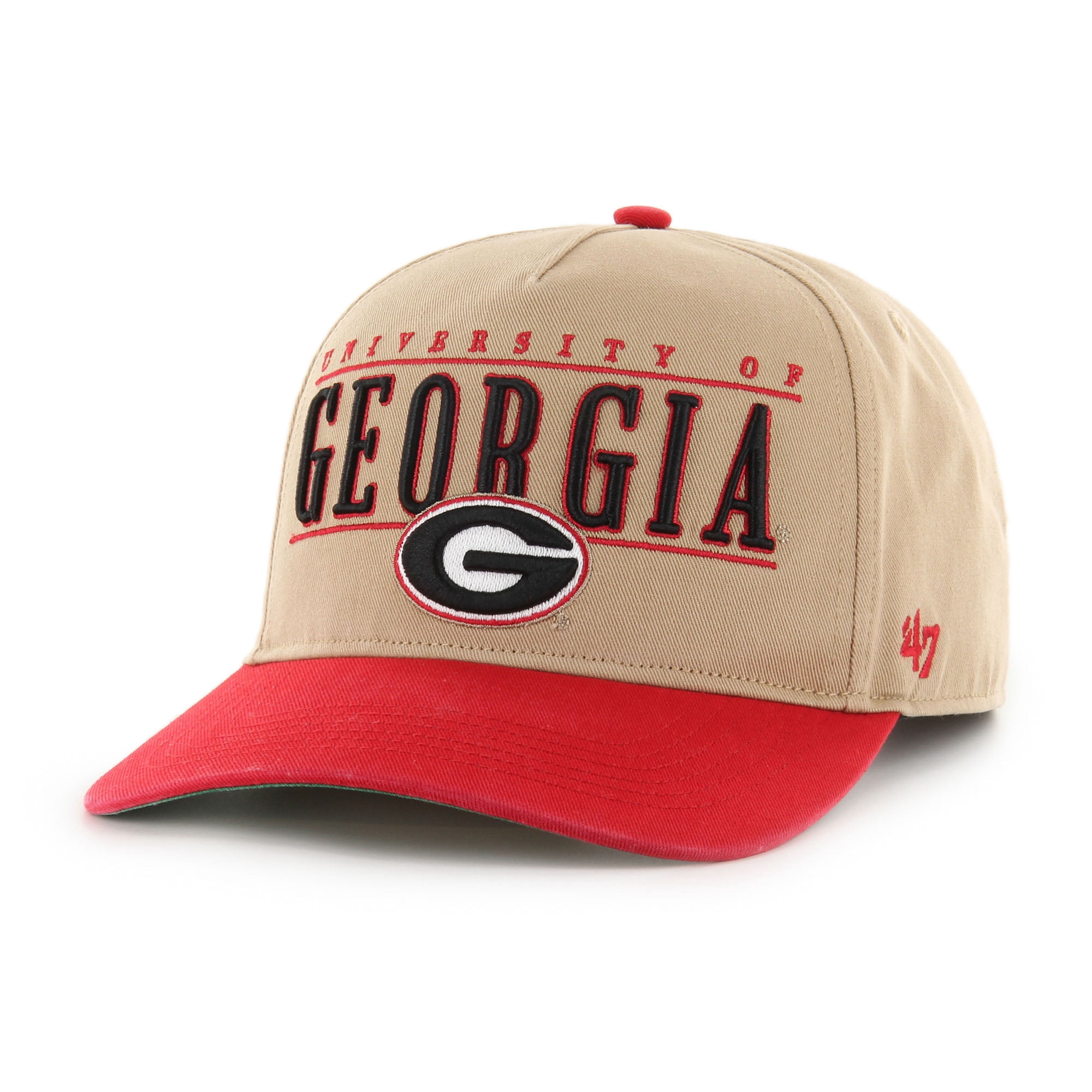 Men's '47  Khaki Georgia Bulldogs City Line Hitch Adjustable Hat