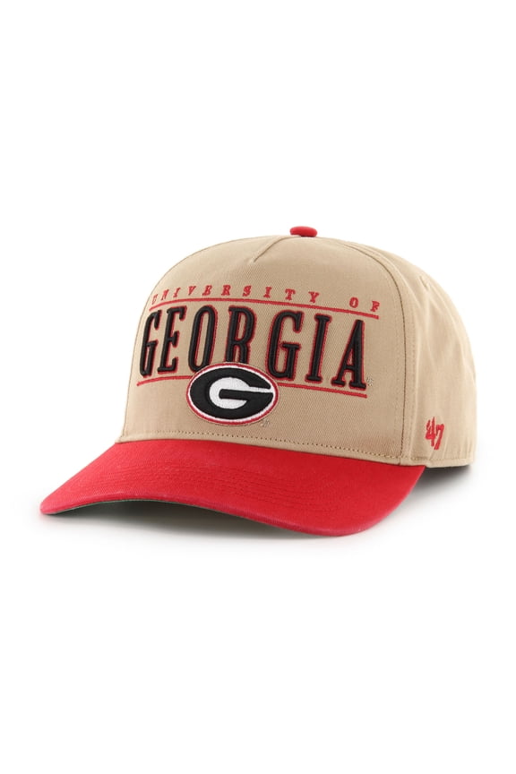 Men's '47  Khaki Georgia Bulldogs City Line Hitch Adjustable Hat