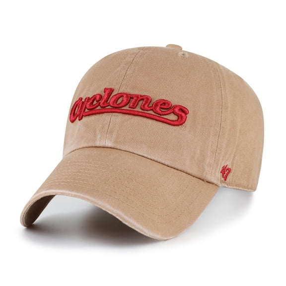 Unisex '47 Iowa State Cyclones Khaki Vault Clean Up Adjustable Hat