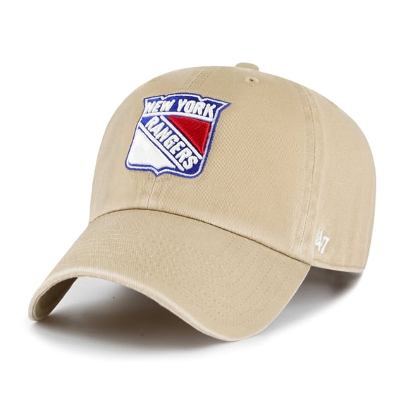 Men's '47 Khaki New York Rangers Logo Clean Up Adjustable Hat