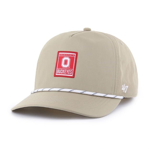 Men's '47 Khaki Ohio State Buckeyes Cozumel Hitch brrr Adjustable Hat