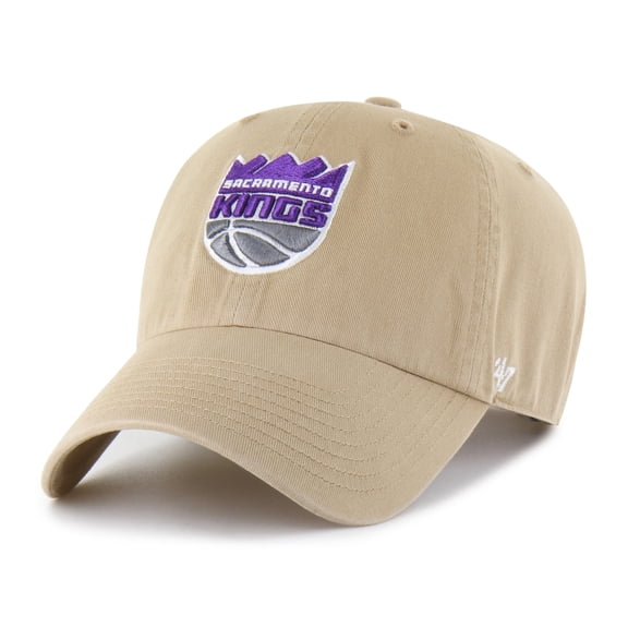 Men's '47 Khaki Sacramento Kings Logo Clean Up Adjustable Hat