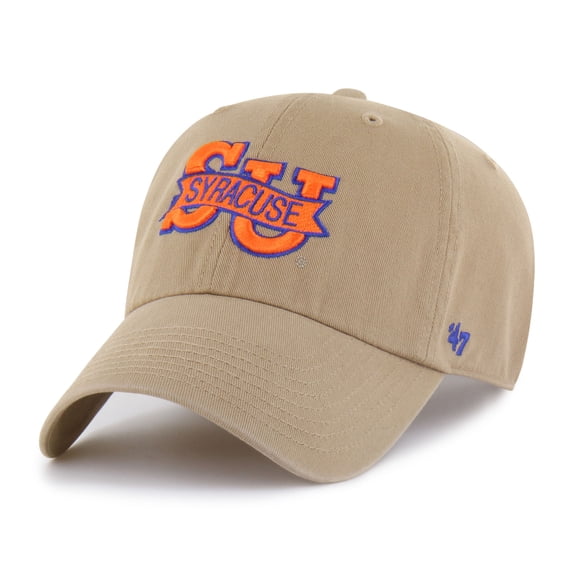 Men's '47 Khaki Syracuse Orange Vault Clean Up Adjustable Hat