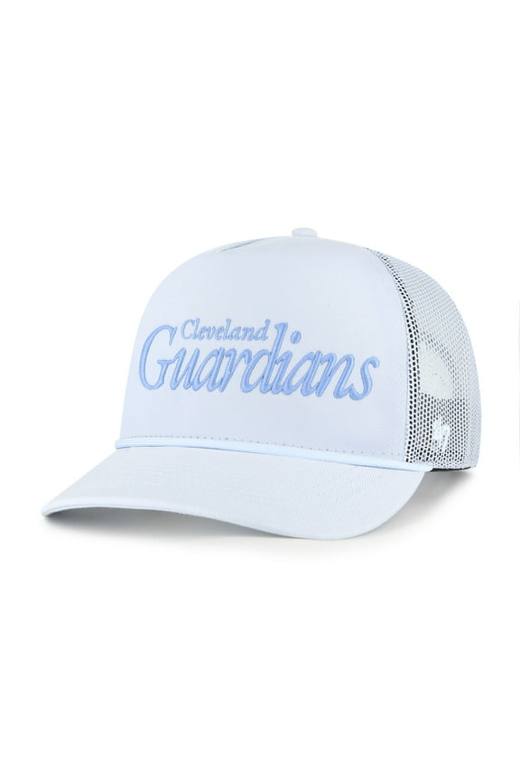 Men's '47 Light Blue Cleveland Guardians Foundation Script Hitch Adjustable Trucker Hat