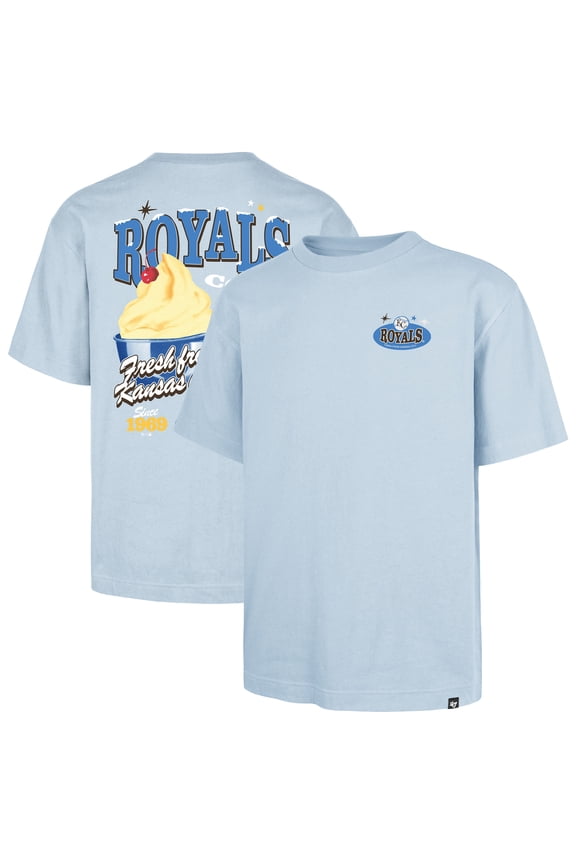 Men's '47 Light Blue Kansas City Royals Ice Cream Parlor Foundation T-Shirt